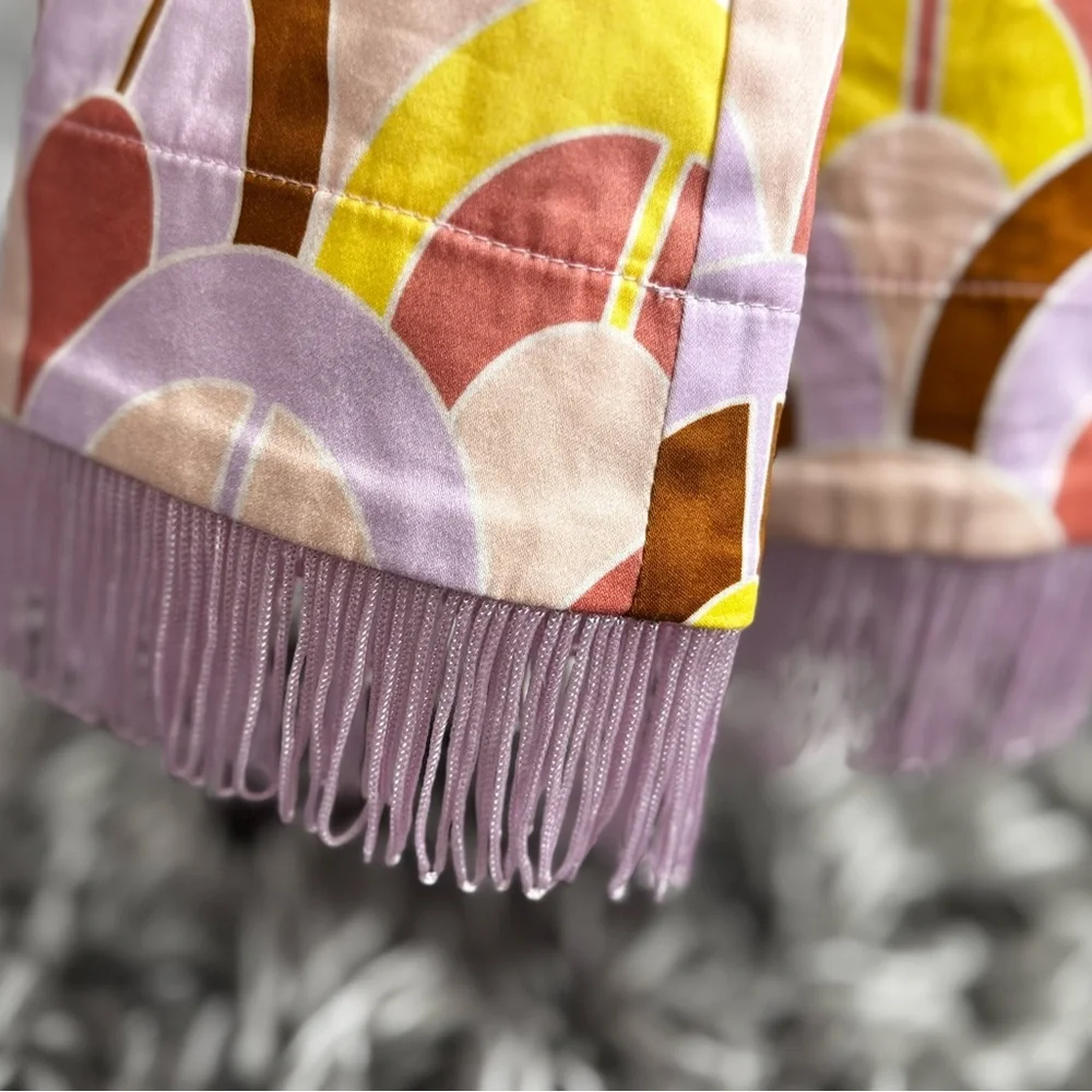 Cara Cara Vibrant Arch Mini Skirt with Fringe - Picture 9 of 10